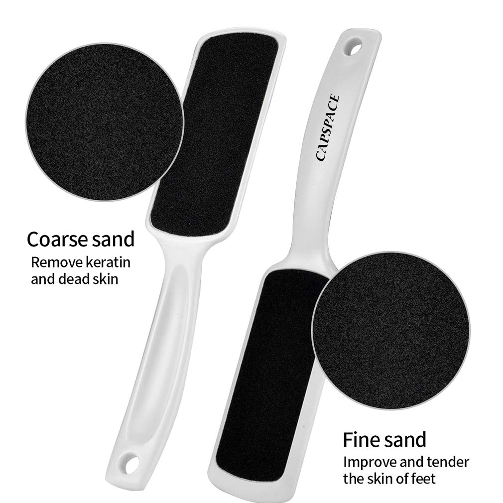 CAPSPACE PedicureÂFootÂRaspÂFile CallusÂRemover, Double-Sided Colossal Foot Rasp Foot File And Callus Remover For Dead Skin (Pack of 4)